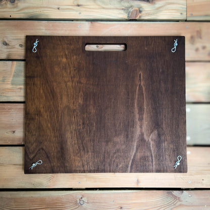 Storm Fire Portable Flat-Pack Fire Pit & Grill: Handmade Steel Camping Cookout